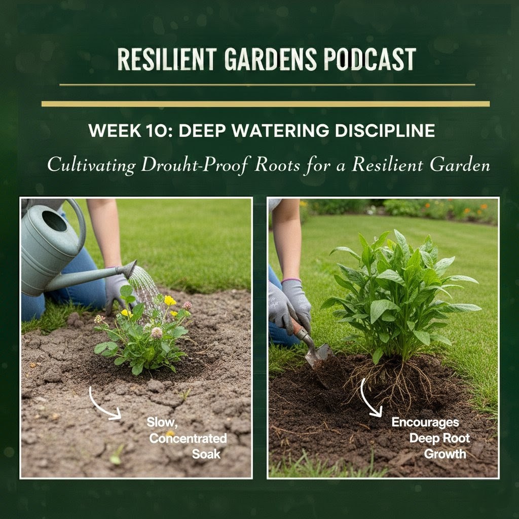 Deep Watering Discipline: Training Root Systems for Climate Resilience